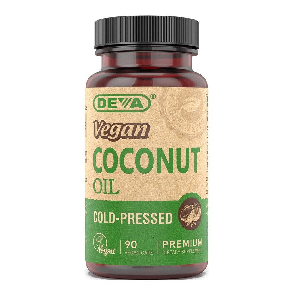 Deva Nutrition Vegan Coconut Oil Virgin Capsules, 90 Ea